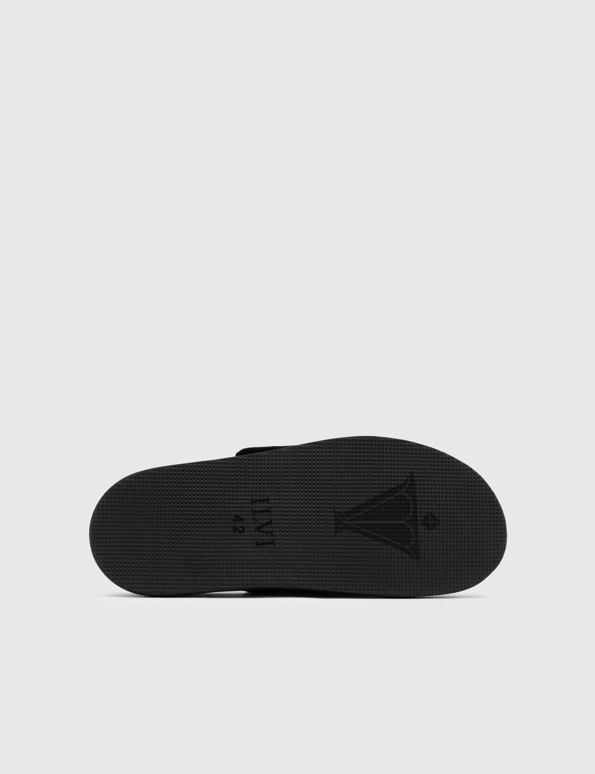 Fulvio Black Leather Men's Slipper