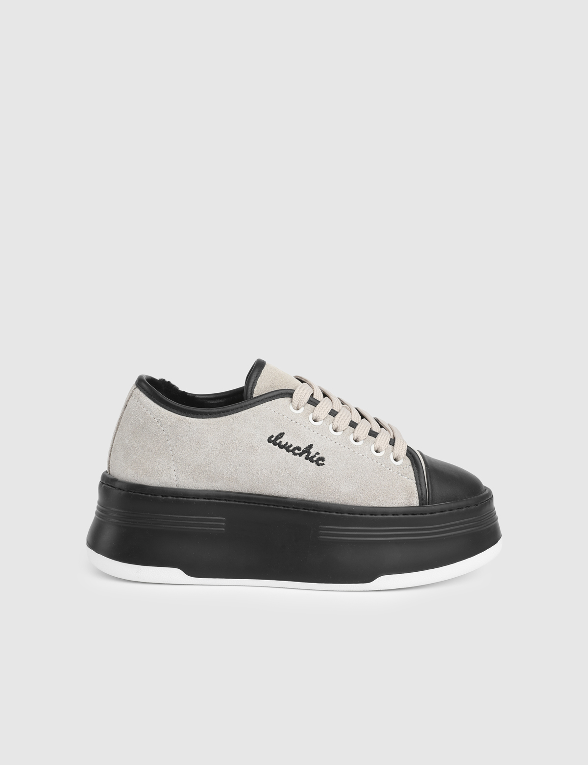 Gemma Beige Suede Leather Women's Sneaker