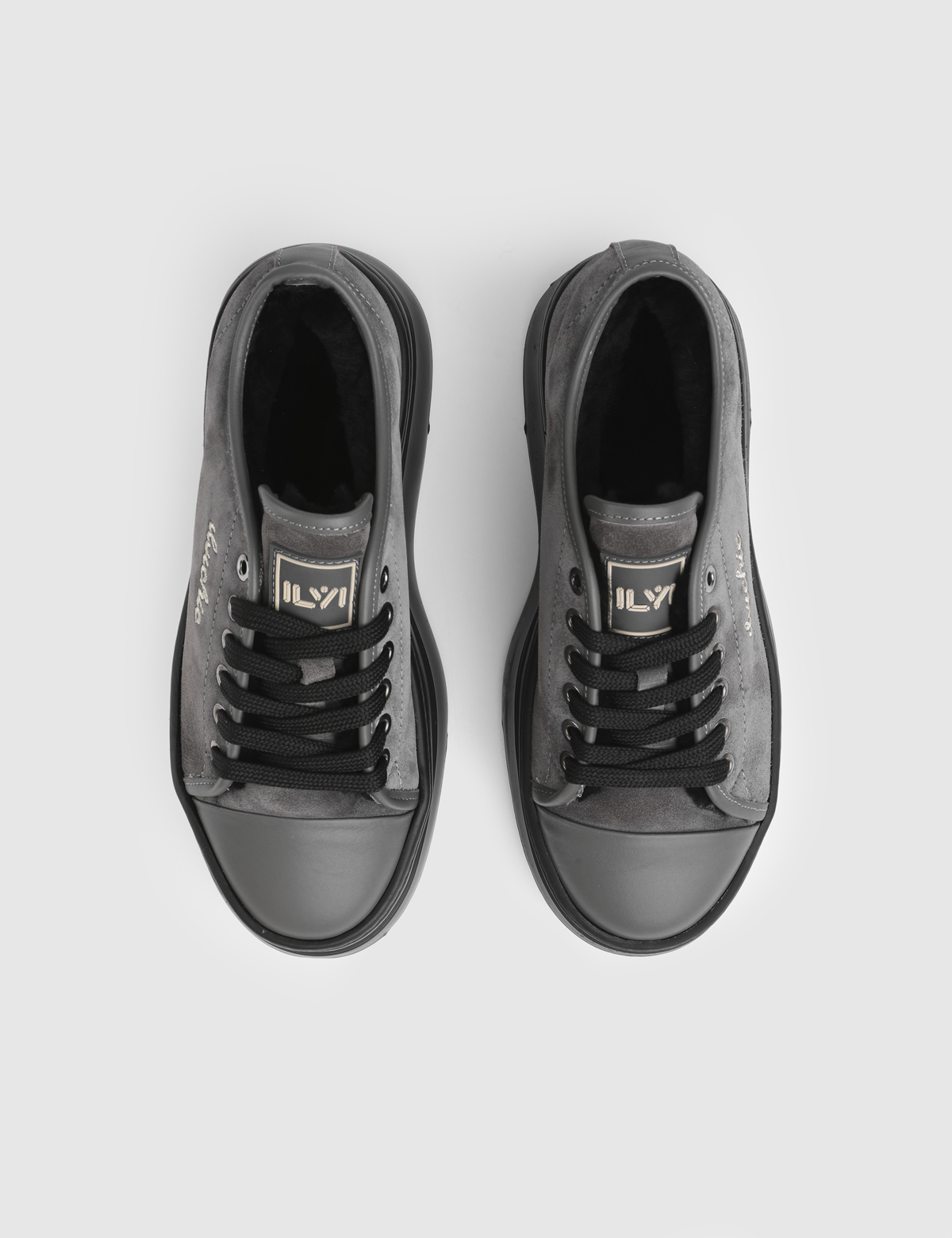 Gemma Anthracite Suede Leather Women's Sneaker
