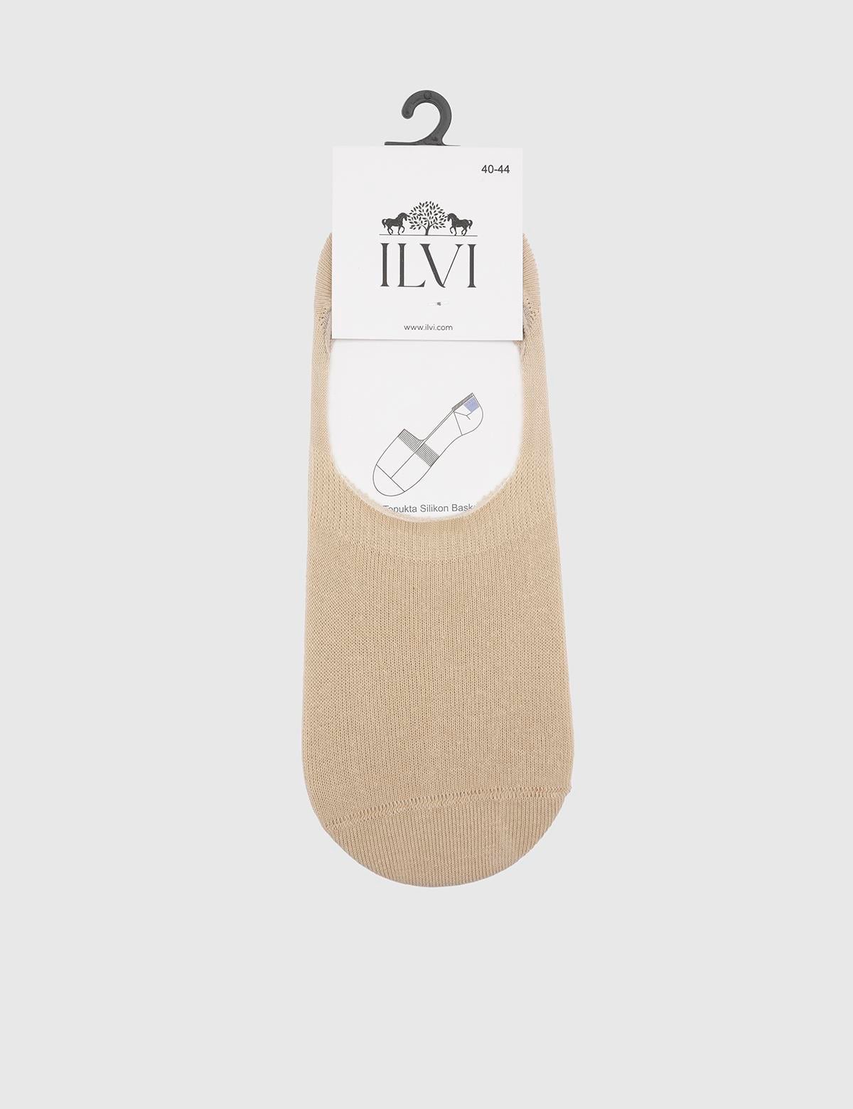 Genk Beige Bamboo Men's No Show Socks