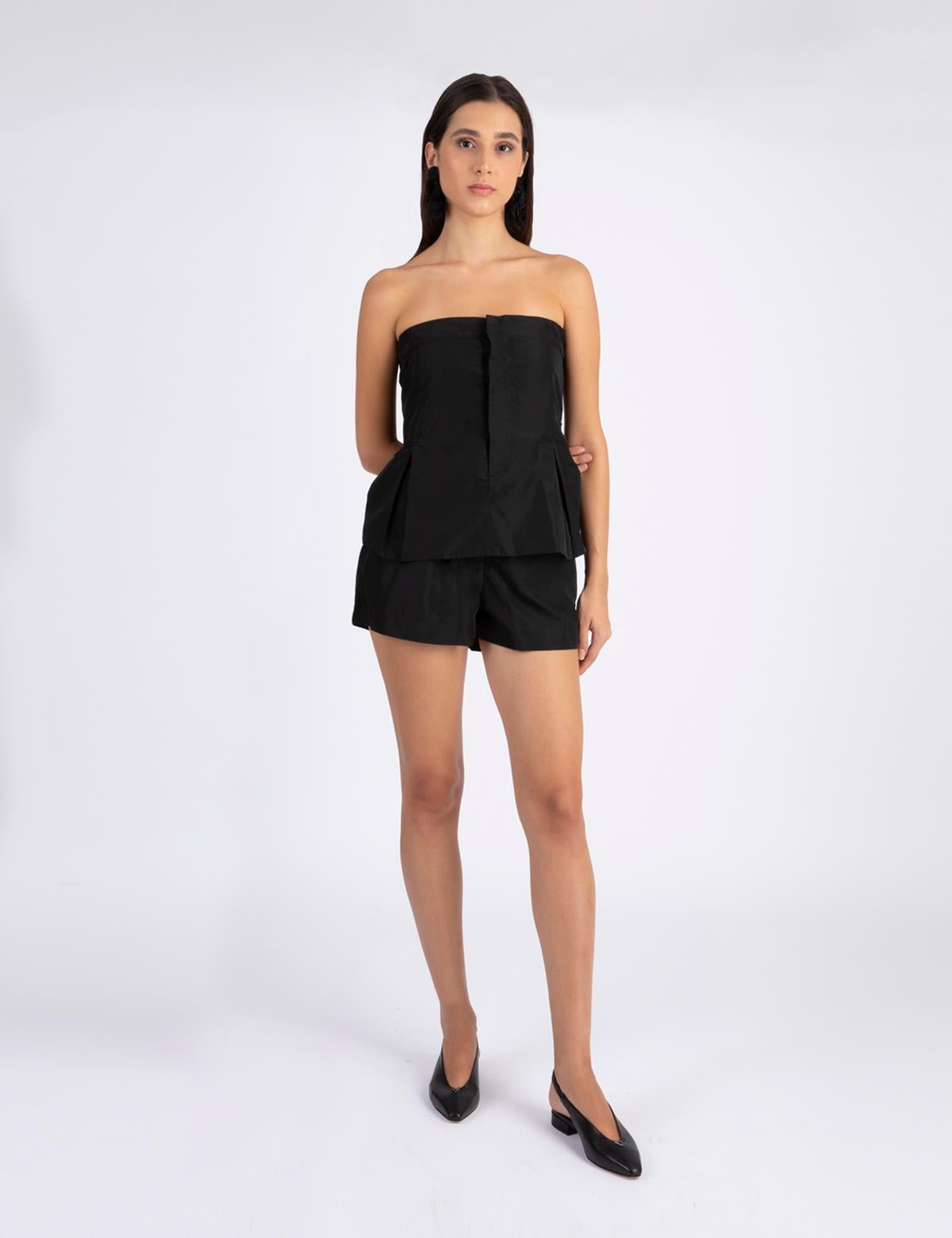 Gimli Black Women's Crop Blouse