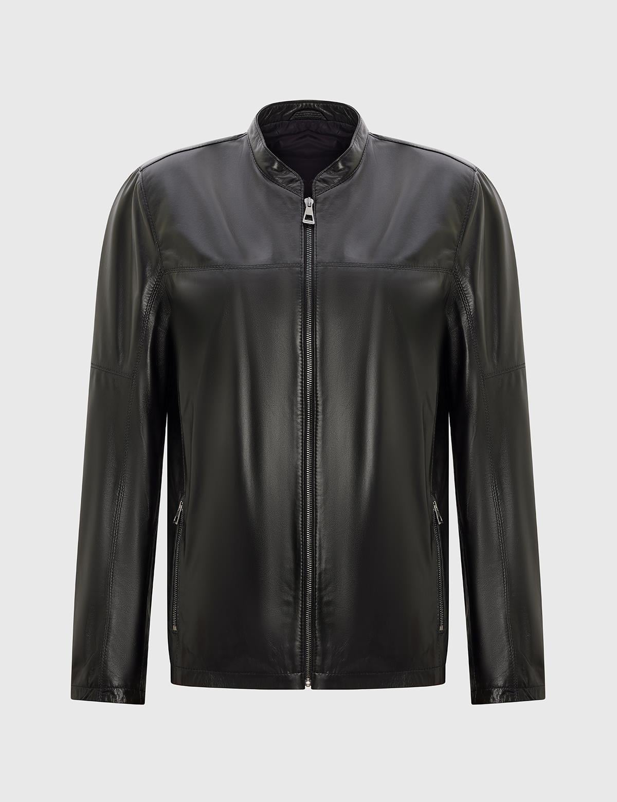 Haji Black Men's Leather Jacket