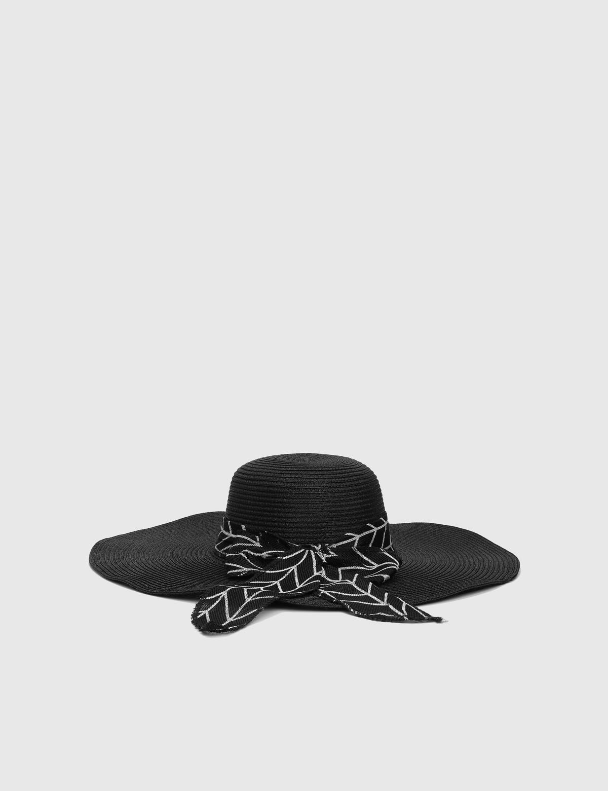 Heguri Black Women's Paper Hat