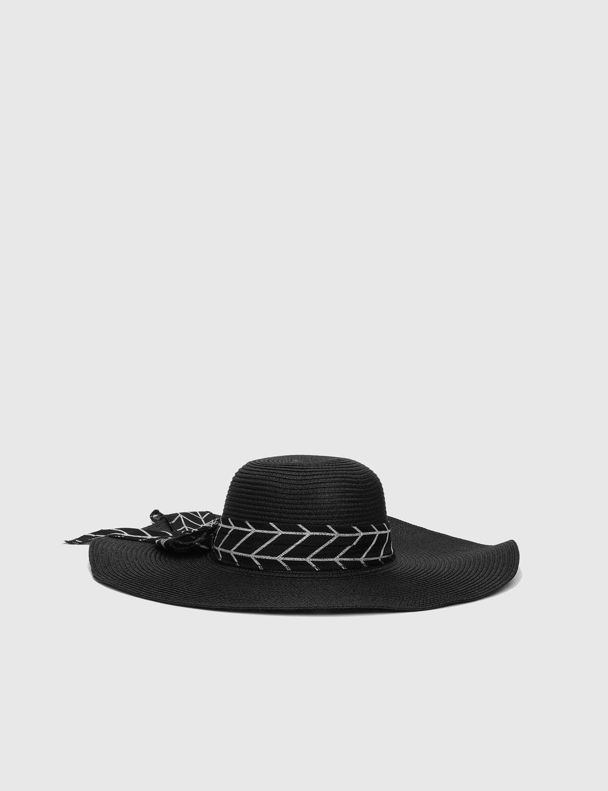 Heguri Black Women's Paper Hat