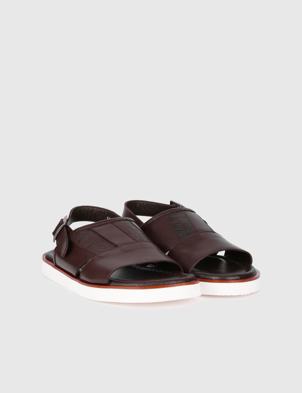 Hexham Brown Leather Men's Sandal