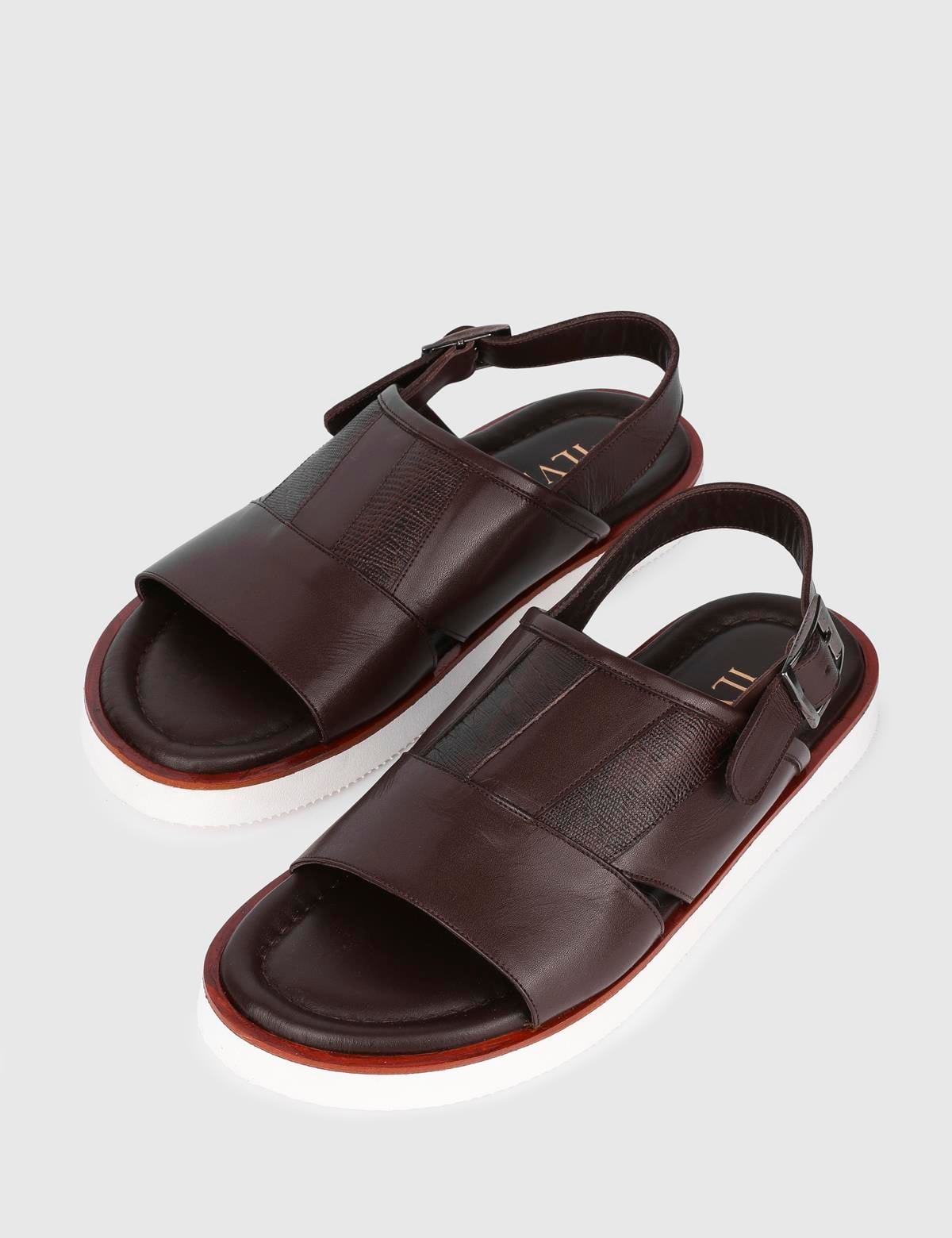 Hexham Brown Leather Men's Sandal