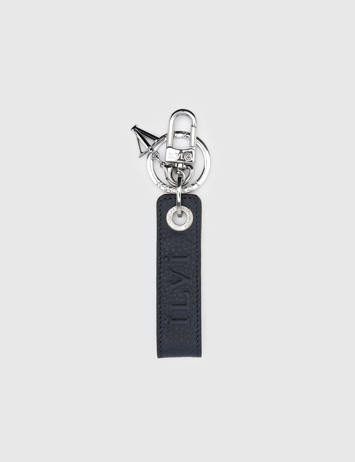 Hines Navy Blue Floater Leather Unisex Keychain
