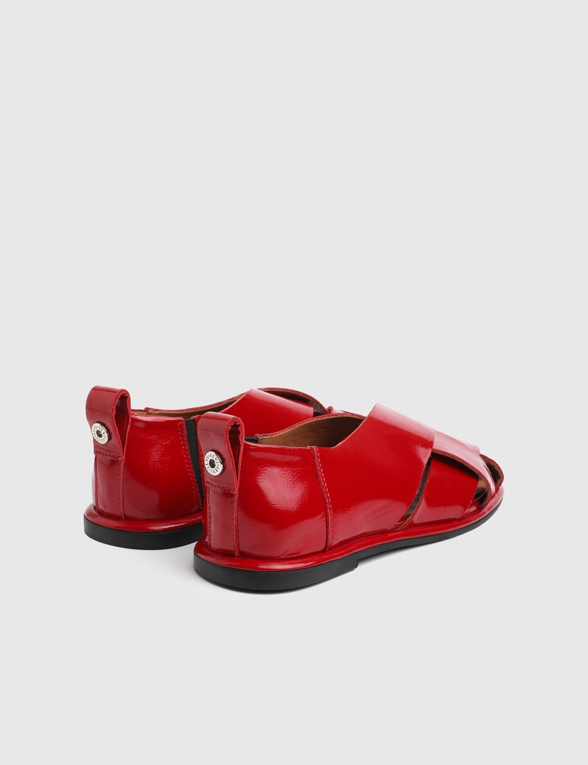 Hintum Red Patent Leather Women's Sandal