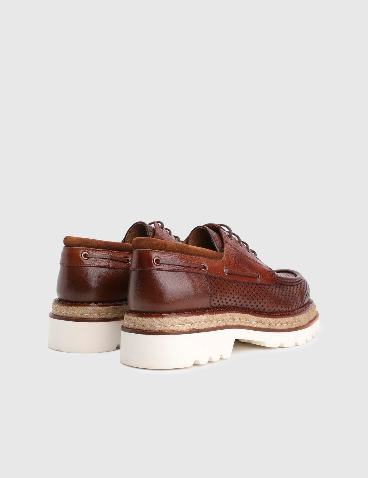 Hobart Saddle Brown Leather Men's Oxford