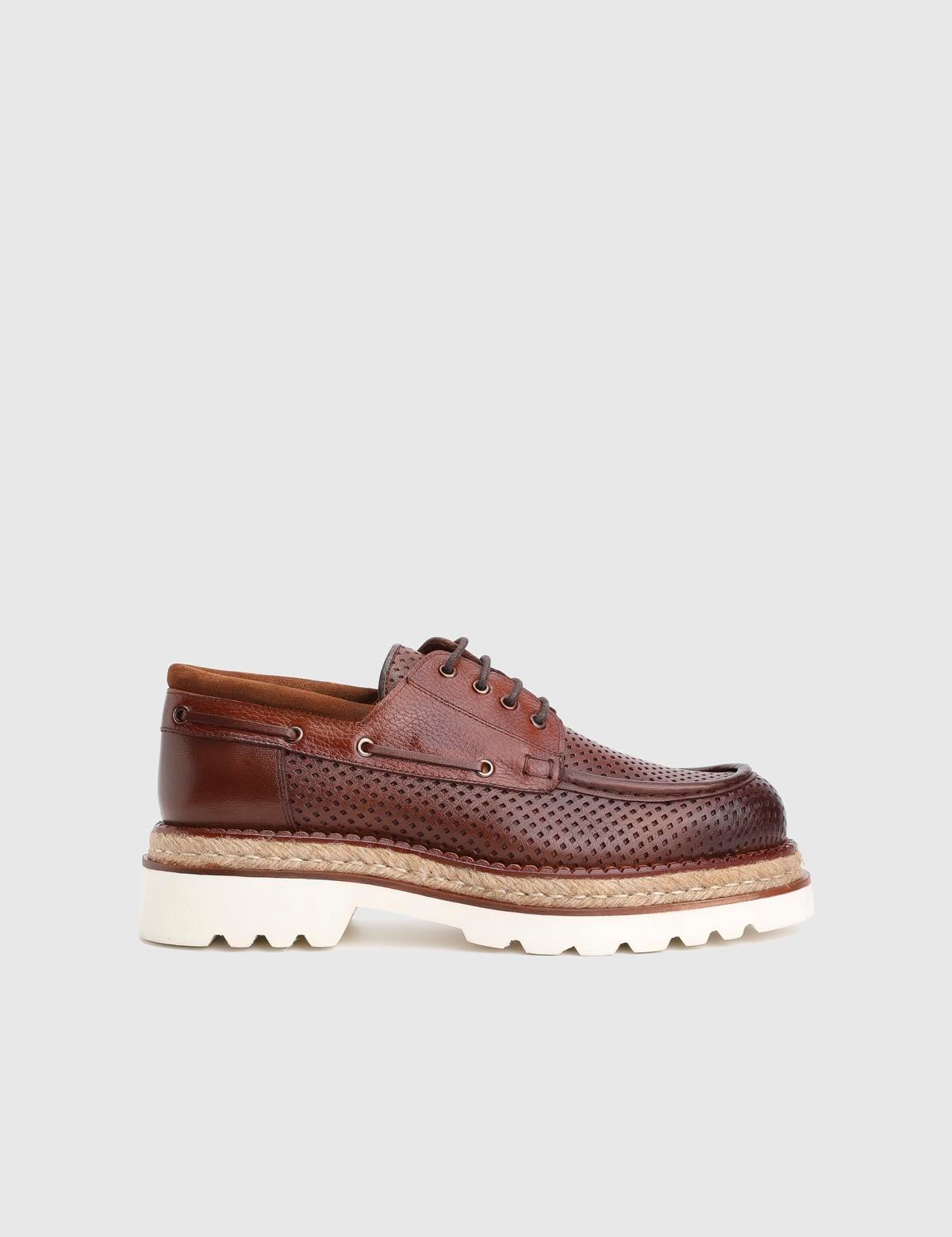 Hobart Saddle Brown Leather Men's Oxford