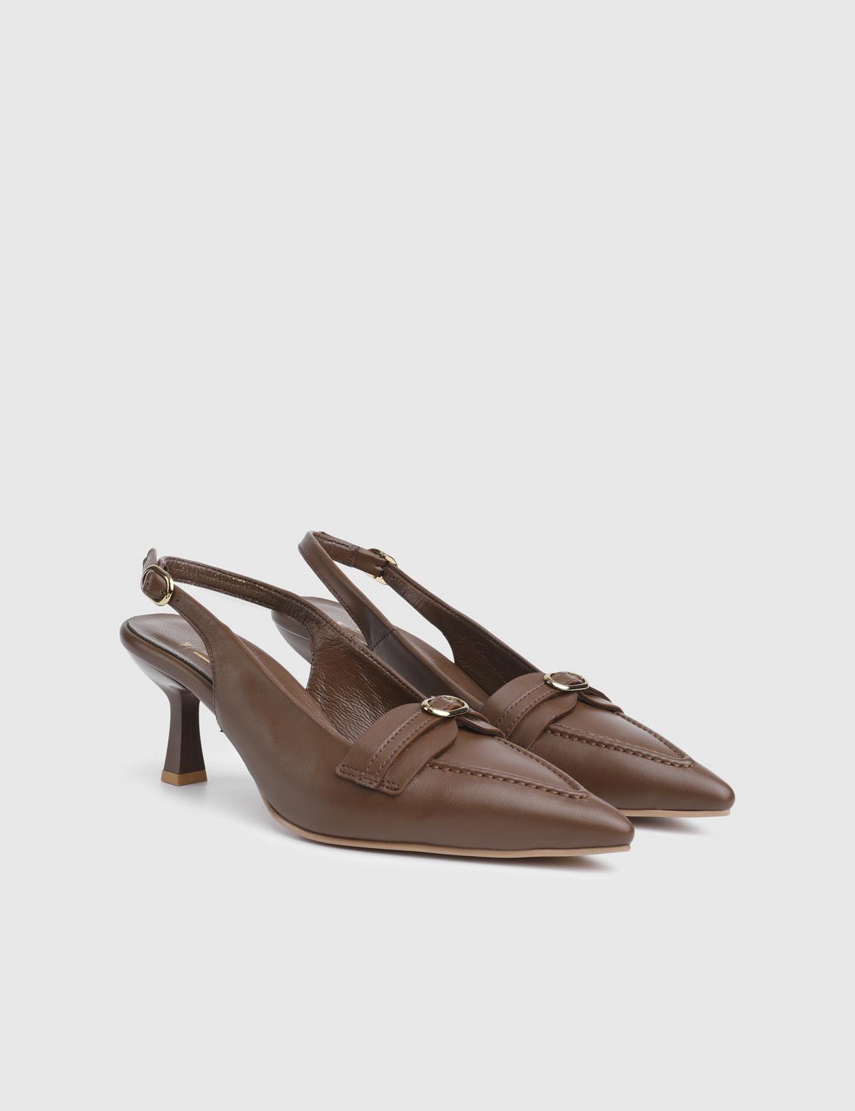 Horya Brown Leather Women's Sandal