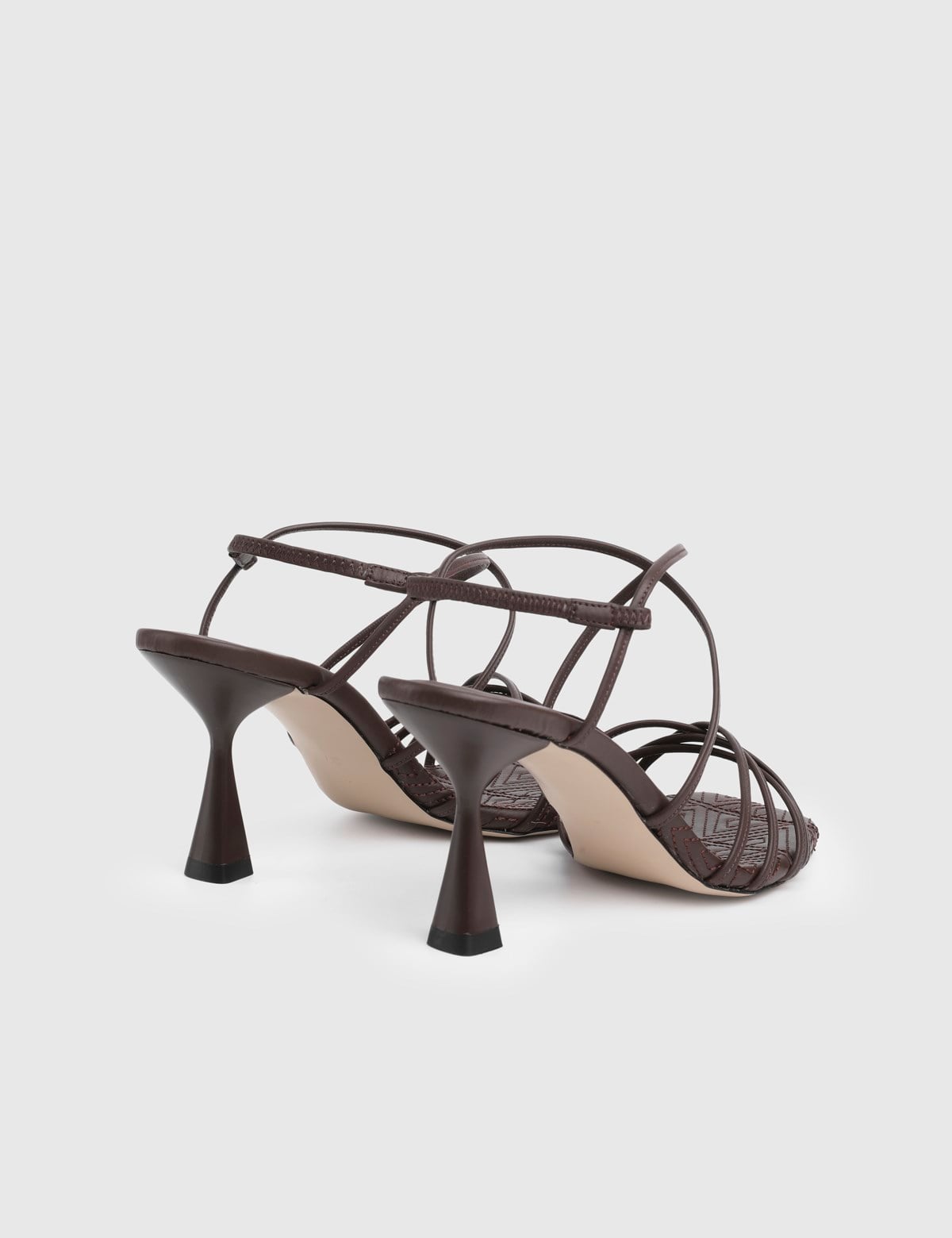 Hotaru Brown Leather Women's Heeled Sandal