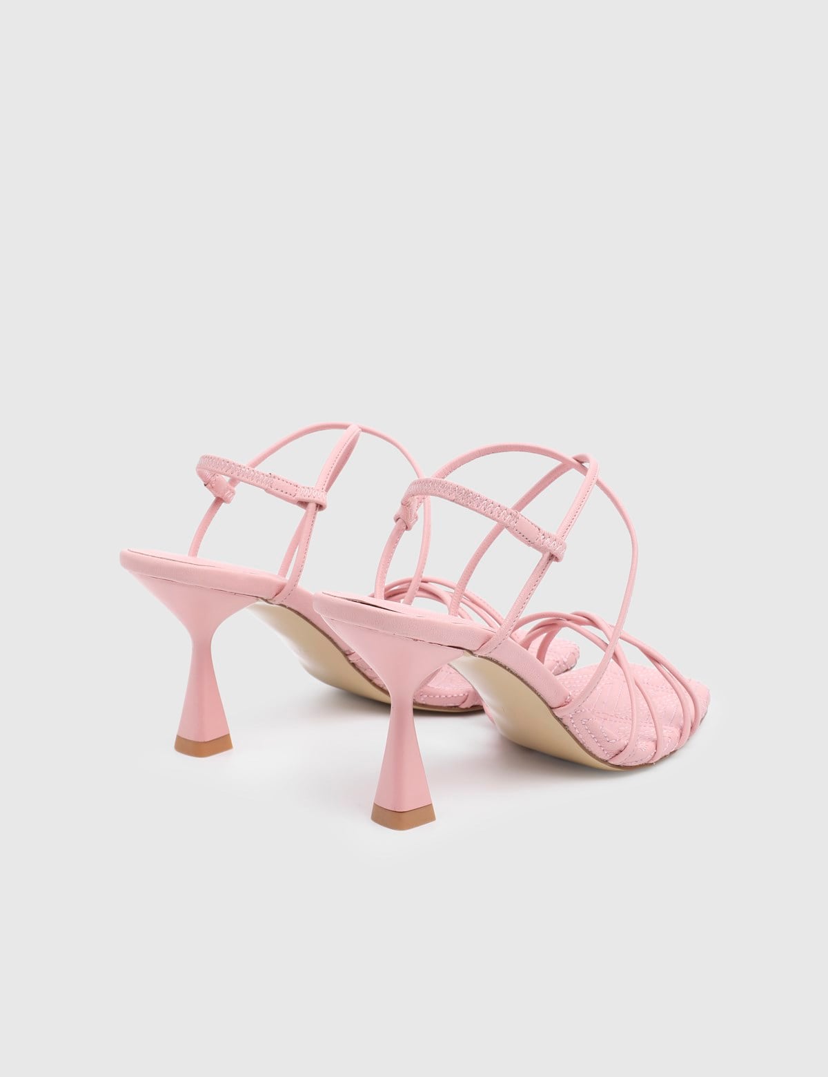 Hotaru Pink Leather Women's Heeled Sandal