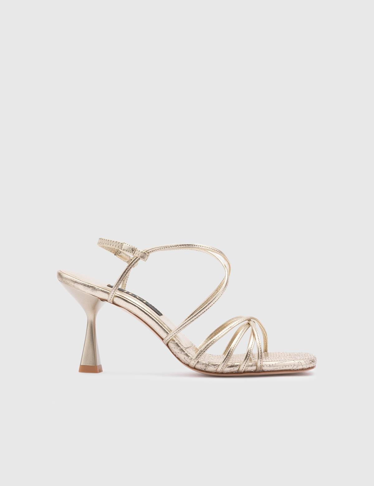 Hotaru Gold Leather Women's Sandal
