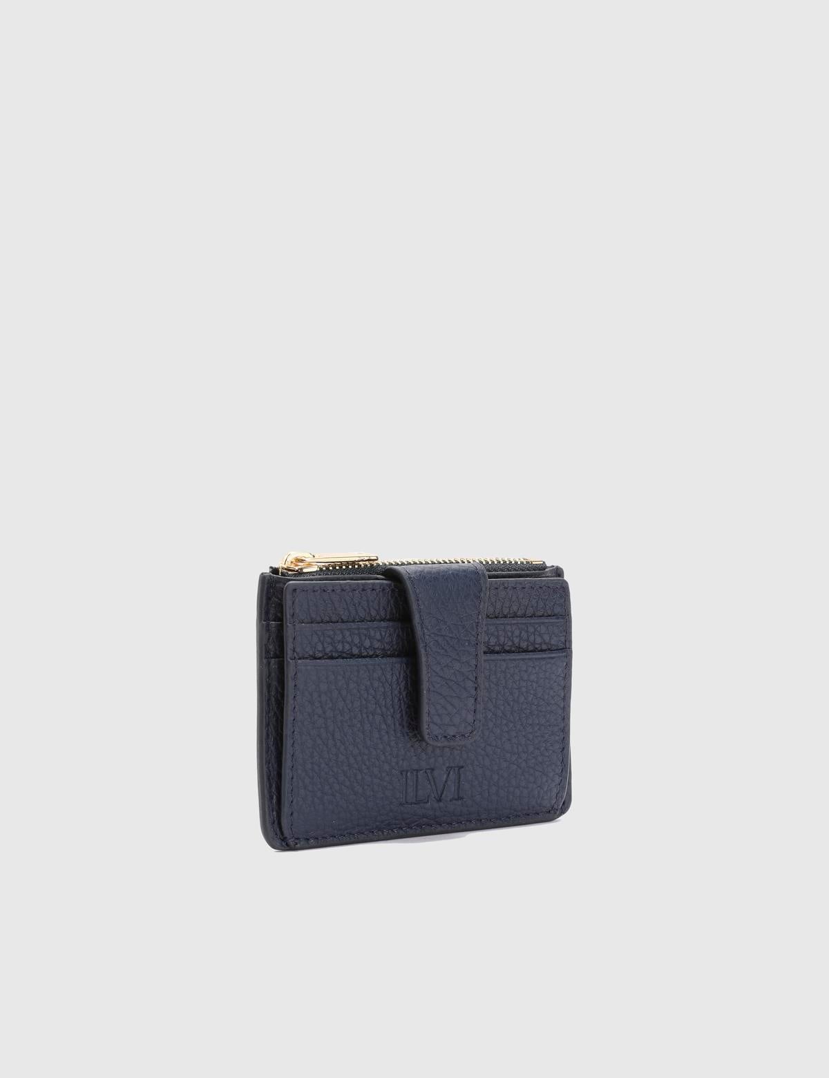Houston Hakiki Floter Deri Unisex Lacivert Kartlık