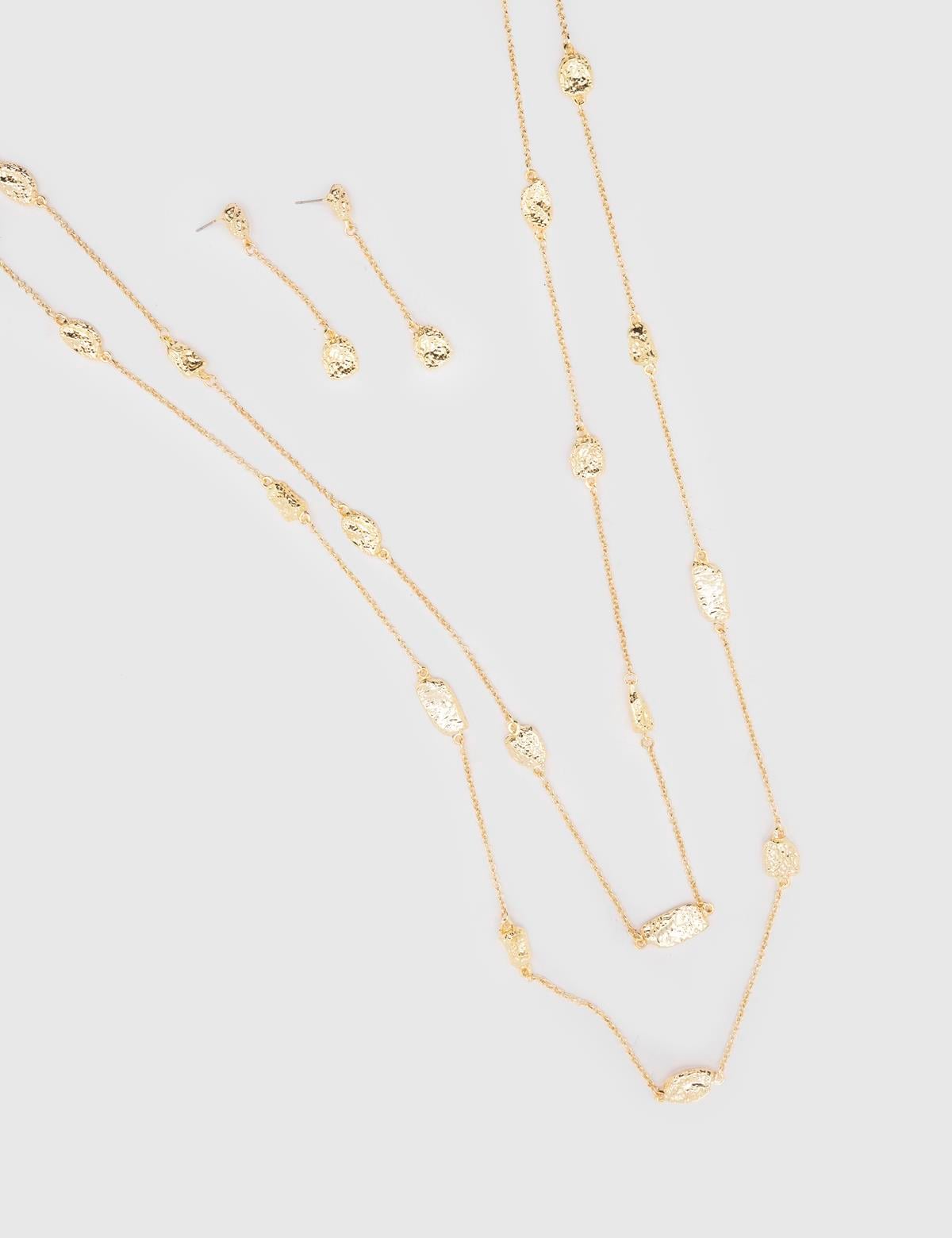 Isaak Gold Pearl Women's Set