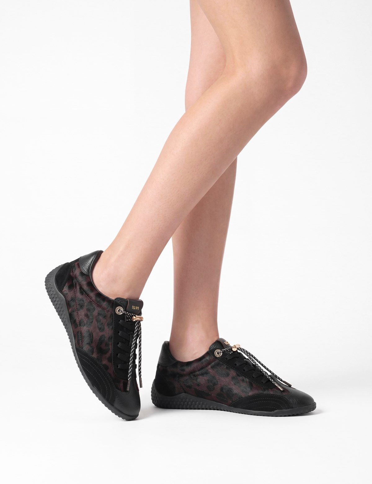 Ivette Kadın Hakiki Deri Siyah Sneaker