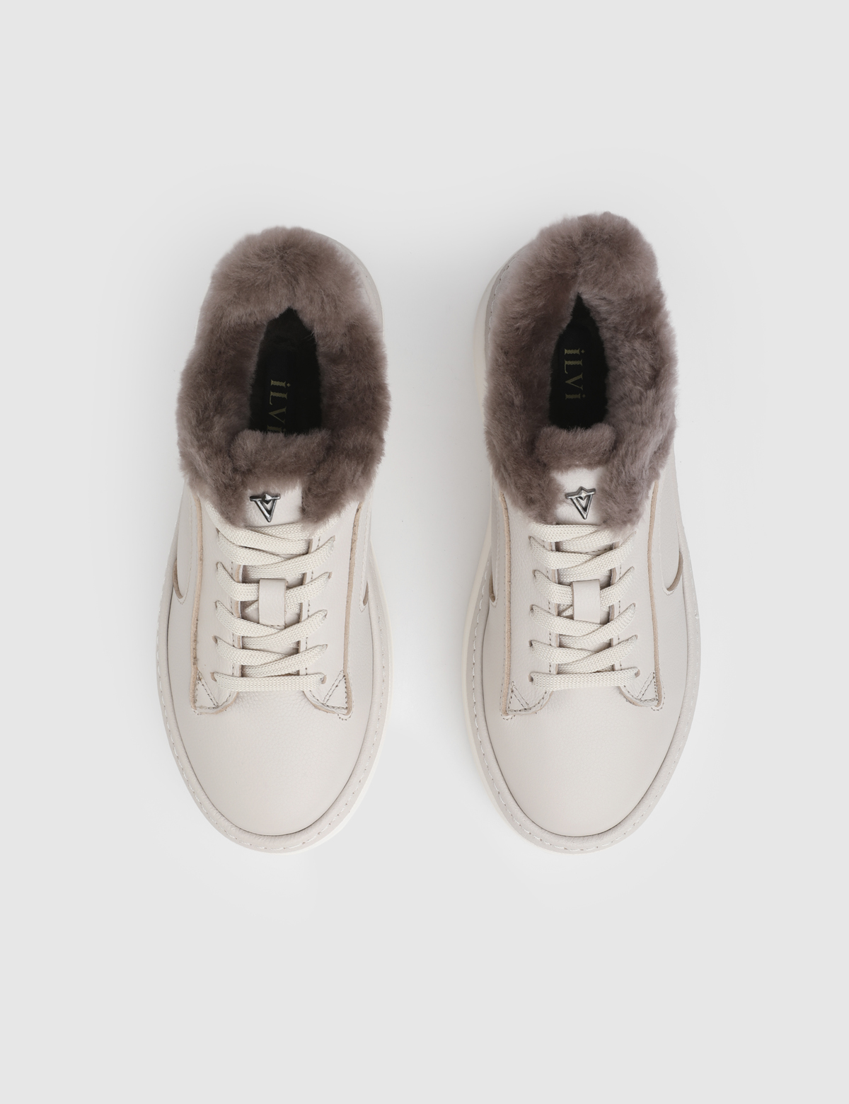 Ivy Beige Floater Leather Women's Sneaker