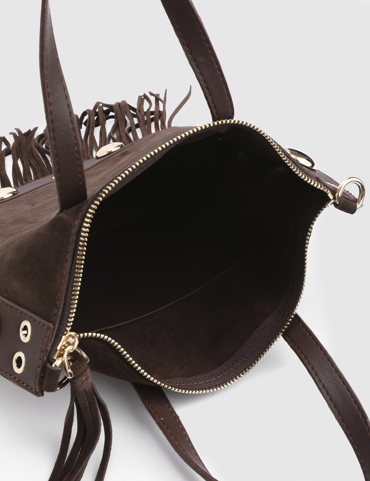 Jalea Brown Suede Leather Women's Handbag
