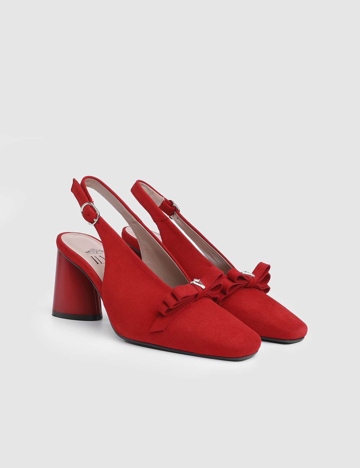 Janira Red Suede Leather Women's Sandal