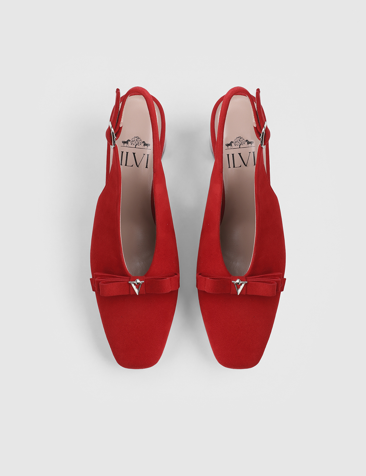 Janira Red Suede Leather Women's Sandal