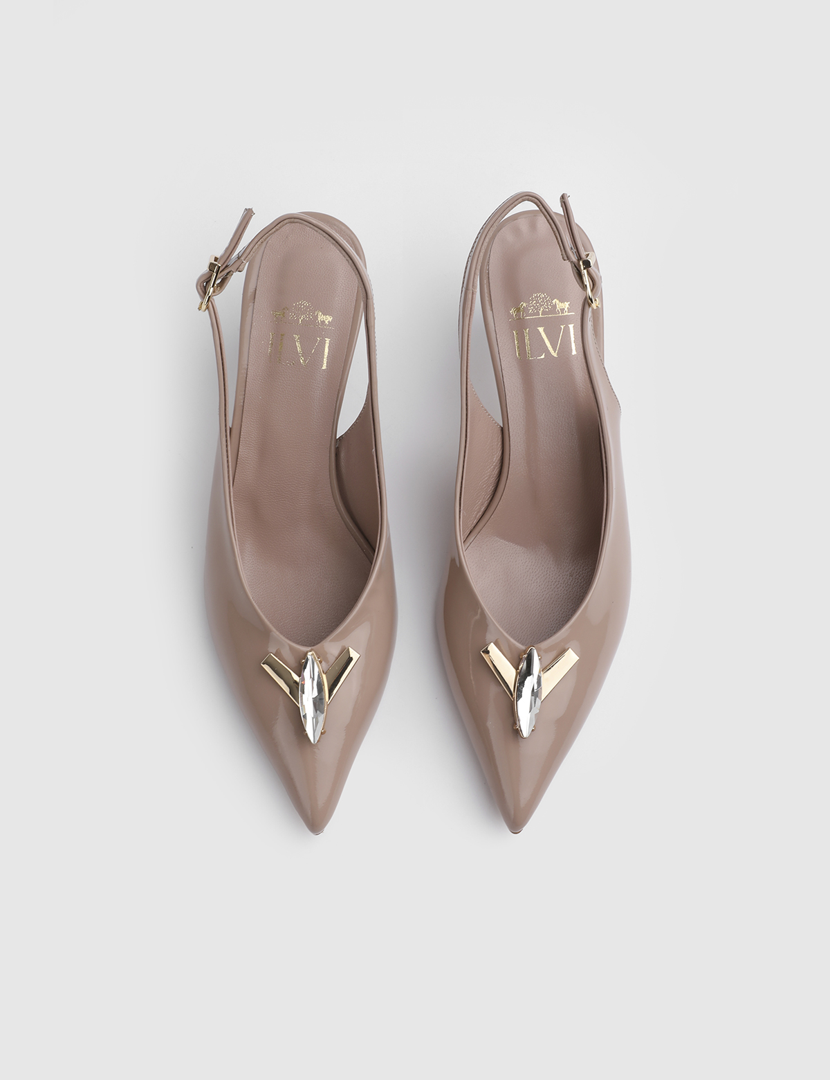 Jisel Mink Patent Leather Women's Sandal