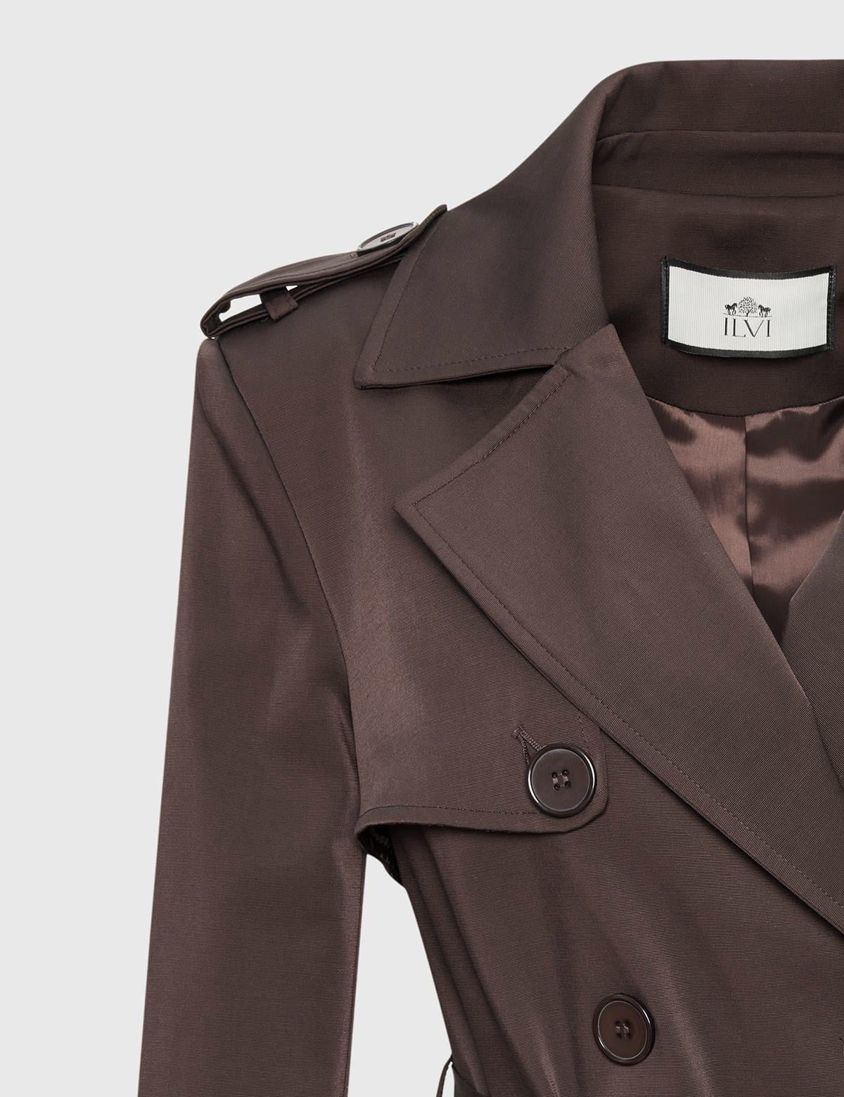 Joela Brown Women's Trench Coat