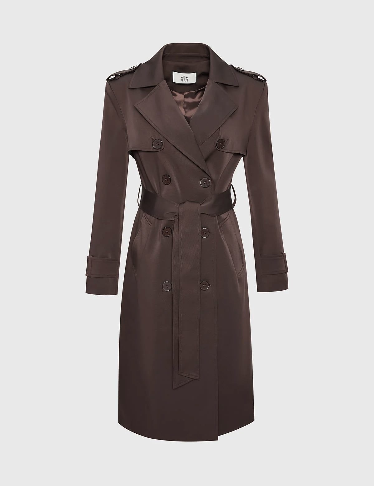 Joela Brown Women's Trench Coat