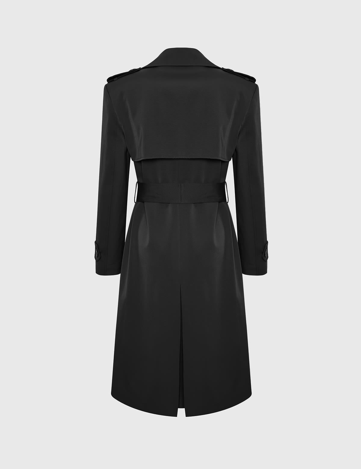 Joela Black Women's Trench Coat