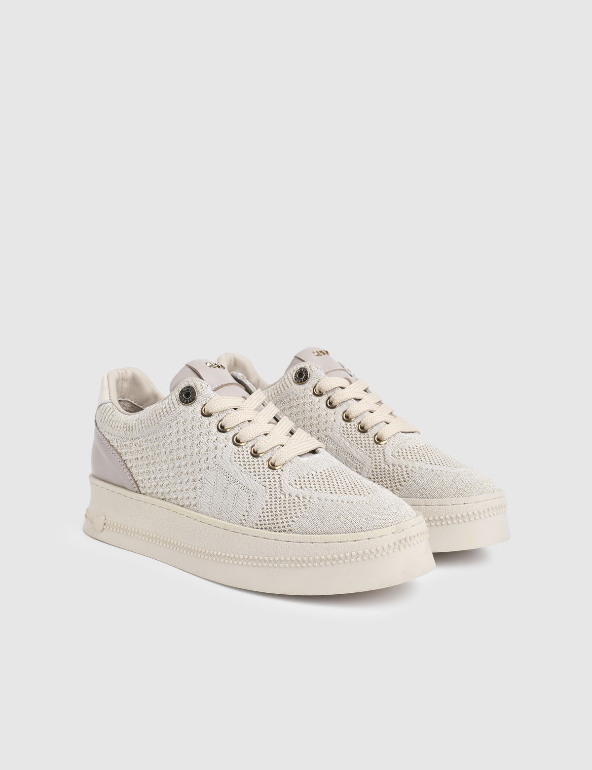Jolt Beige Leather Women's Sneaker