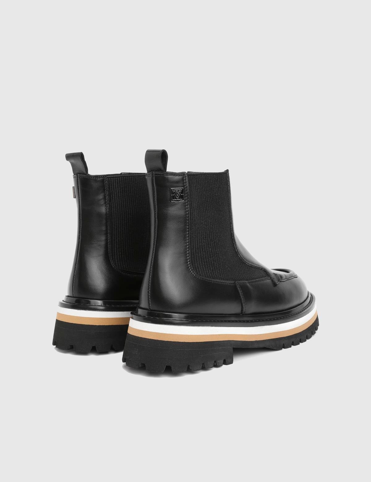Jones Black Leather Women's Boot