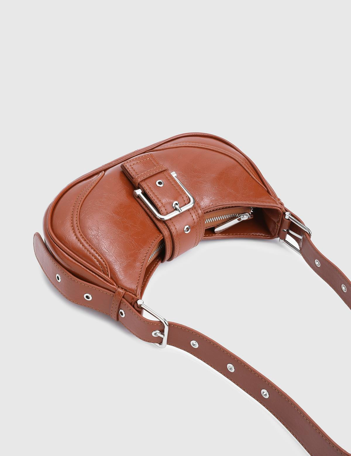 Jorae Saddle Brown Women's Shoulder Bag 
