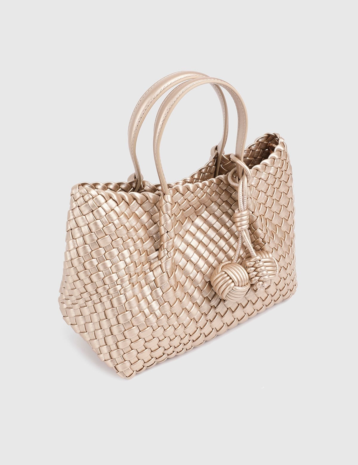 Kaelis Gold Woven Women's Handbag