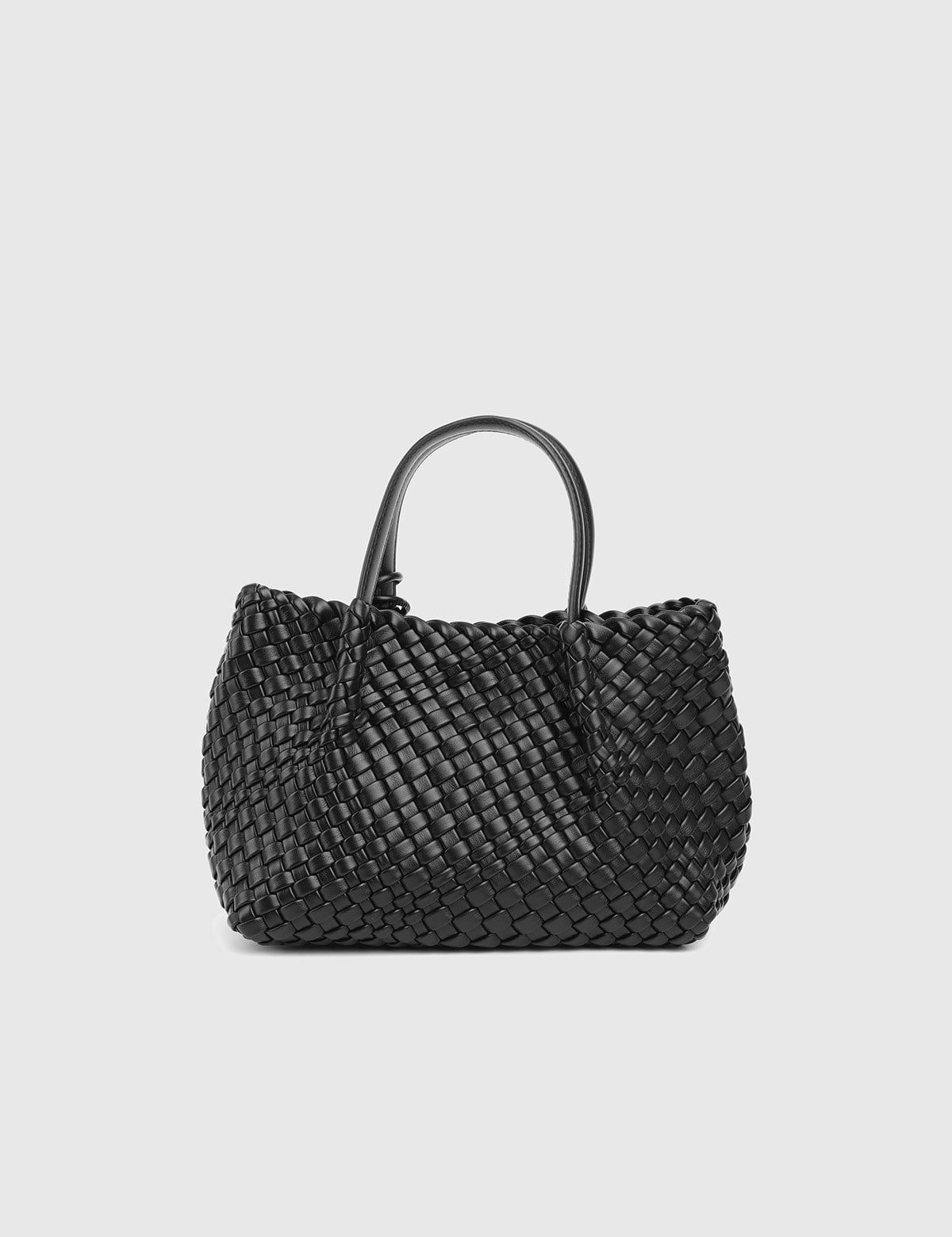 Kaelis Black Woven Women's Handbag