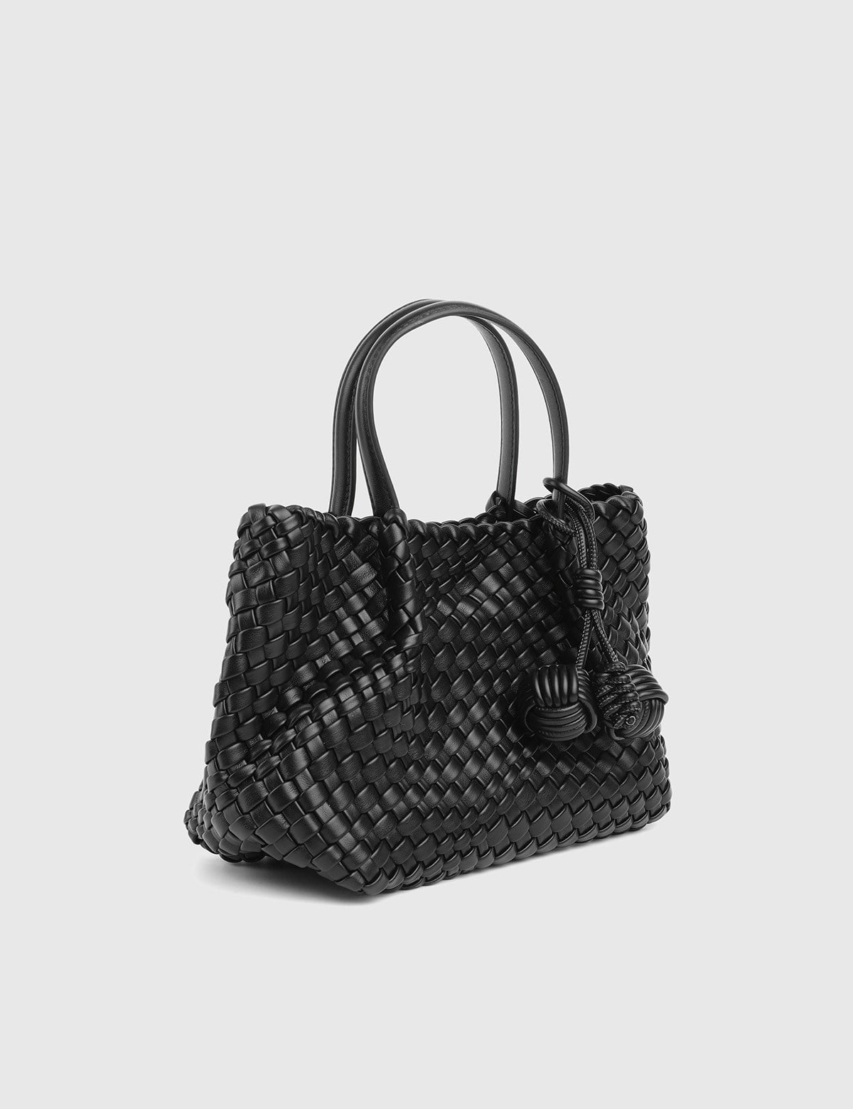 Kaelis Black Woven Women's Handbag