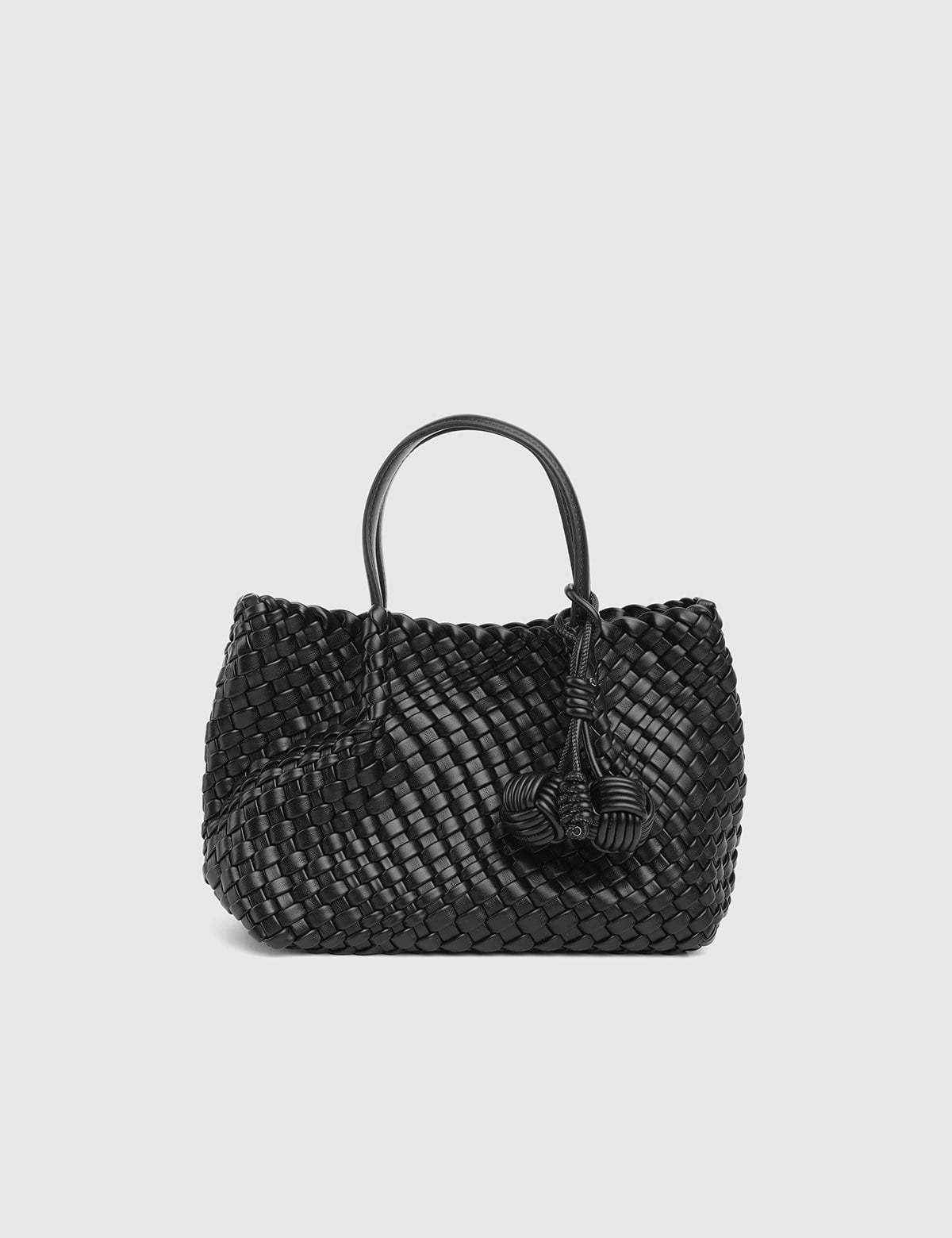 Kaelis Black Woven Women's Handbag