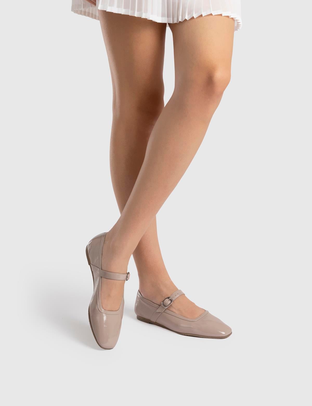 Kaori Mink Wrinkled Patent Leather Women's Loafer