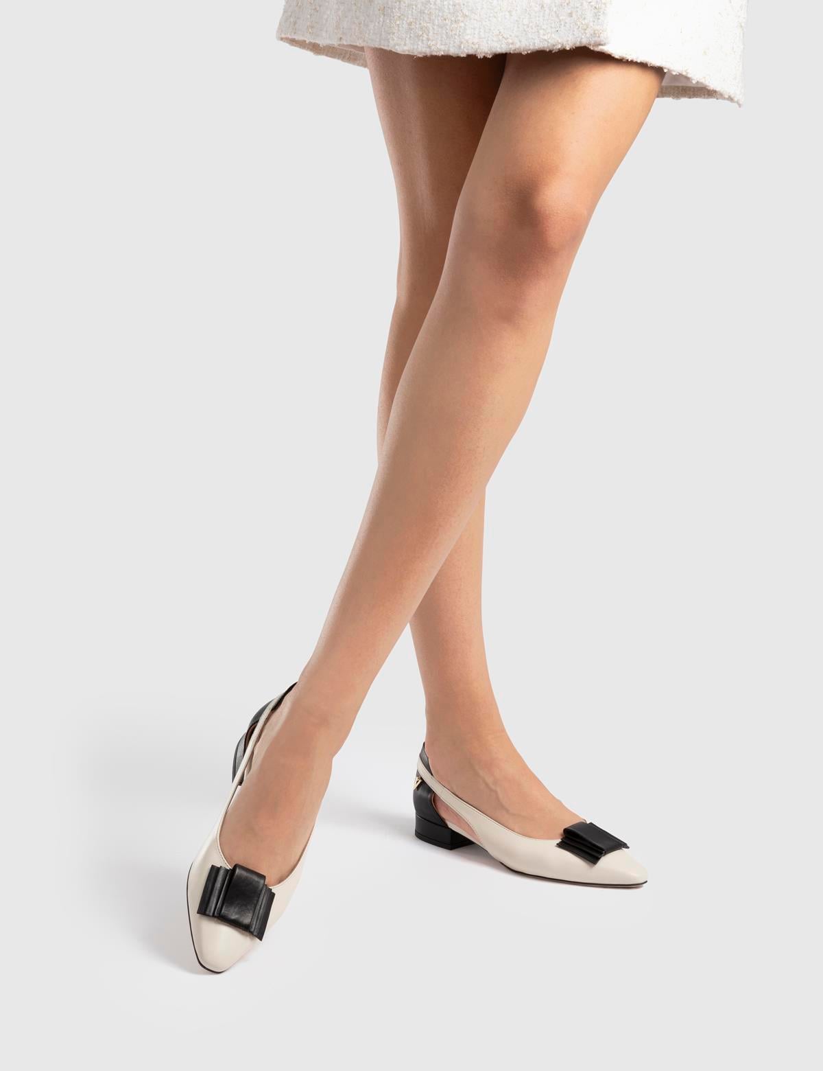 Katyin Beige Leather Women's Sandal