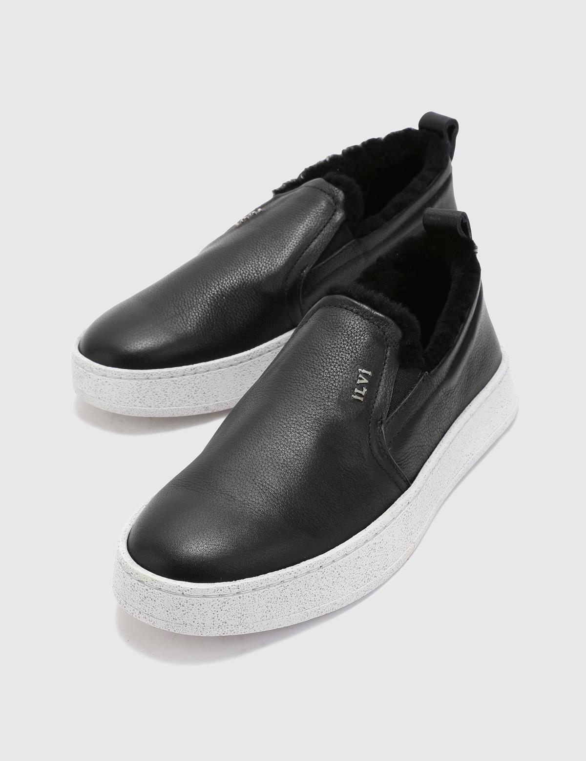 Kito Black Leather Women's Sneaker