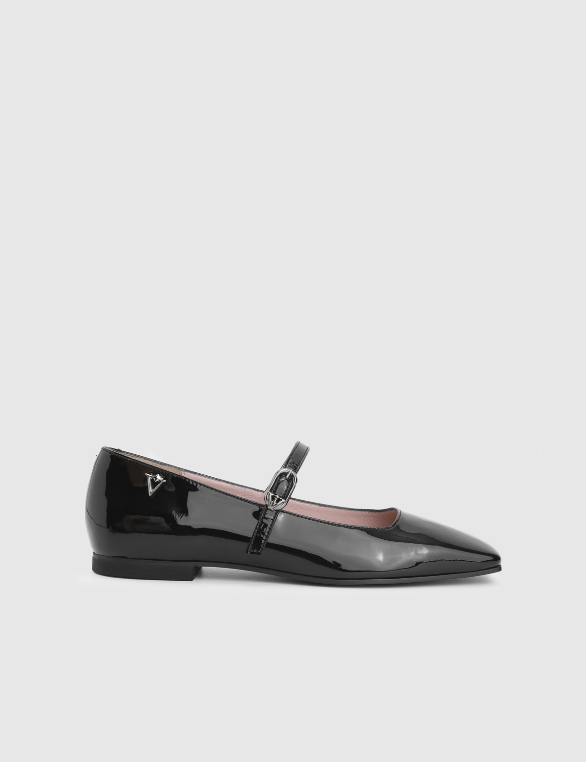Kivra Black Patent Leather Women's Ballerina