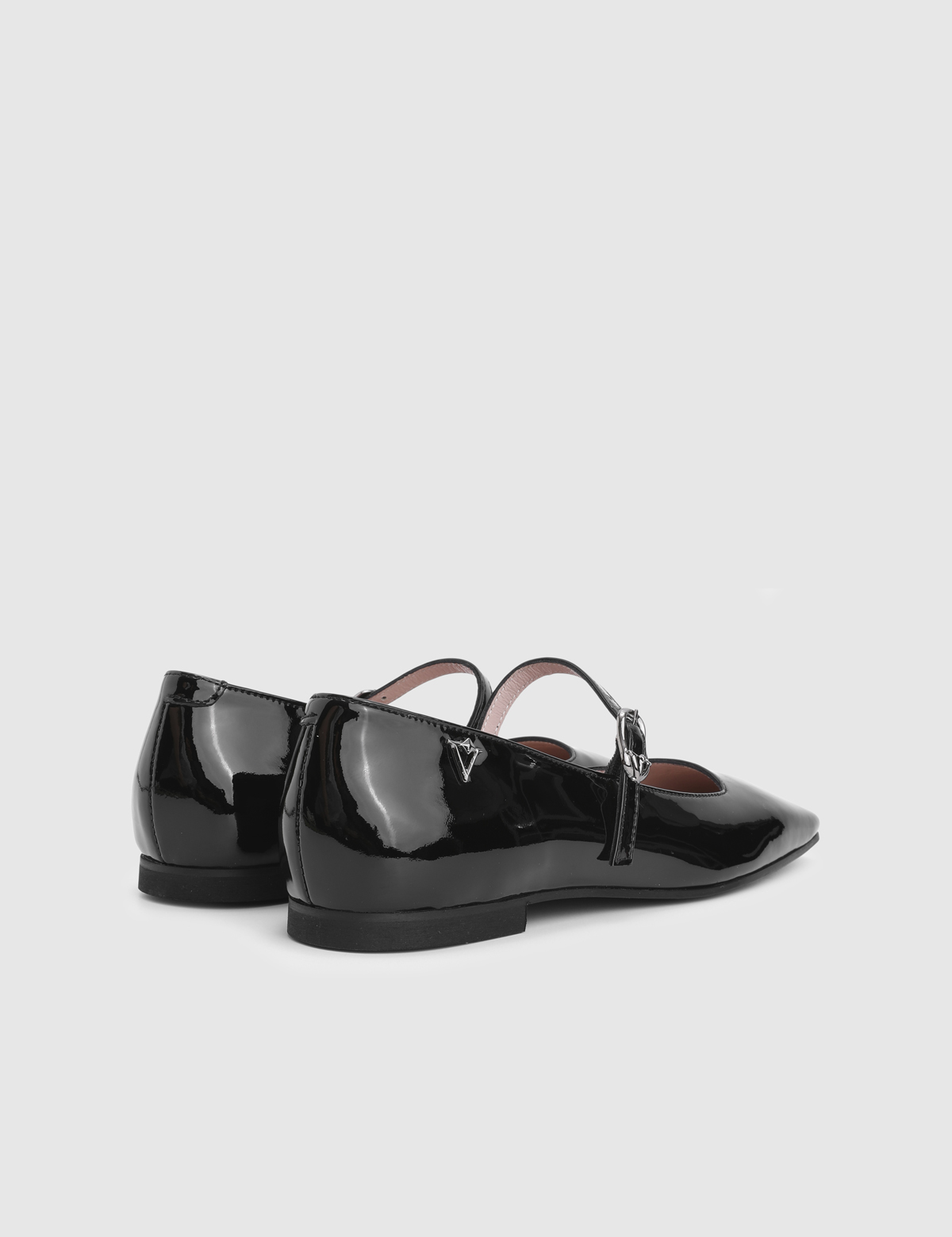 Kivra Black Patent Leather Women's Ballerina
