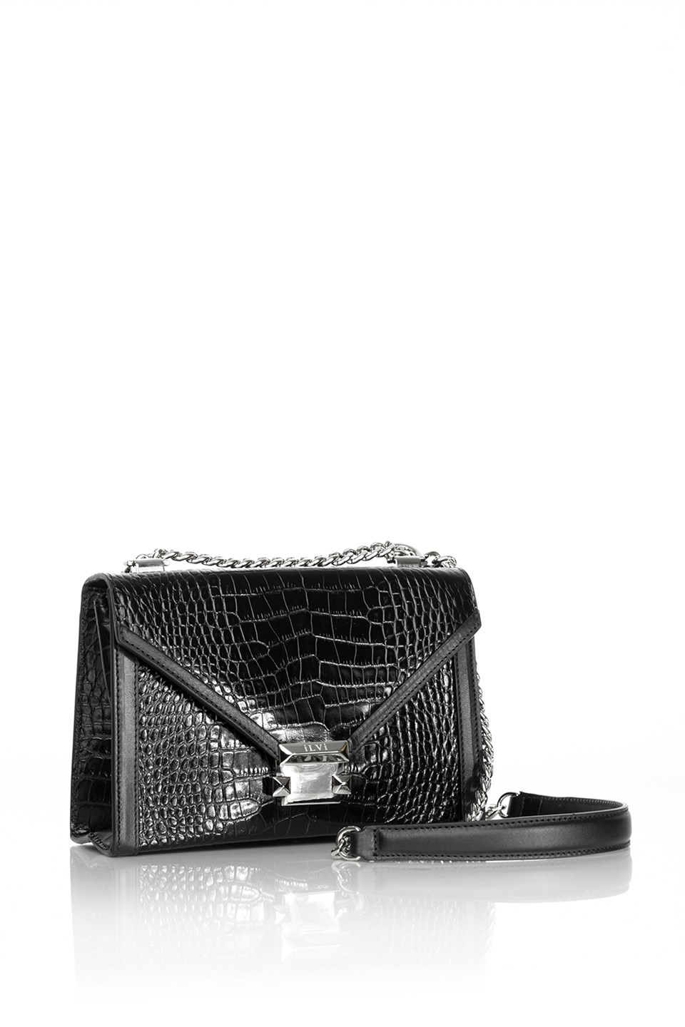 Krasten Women's Shoulder Bag Black Nickel