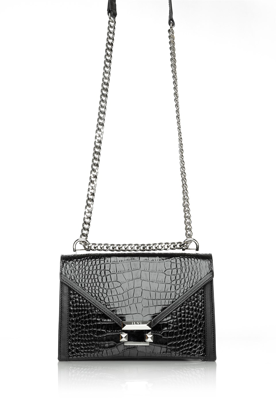 Krasten Women's Shoulder Bag Black Nickel