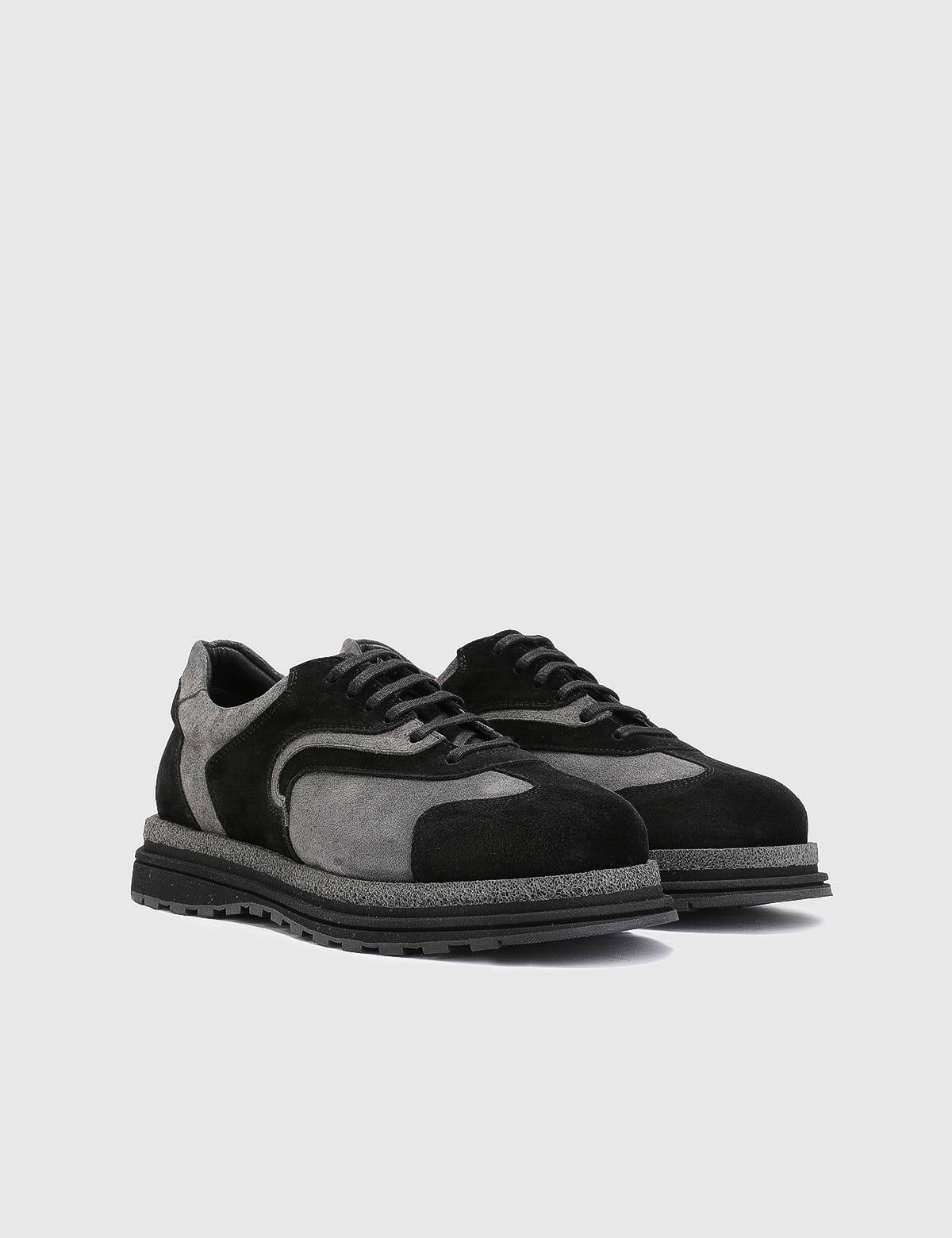 Lancelot Grey Suede Leather Men's Sneaker