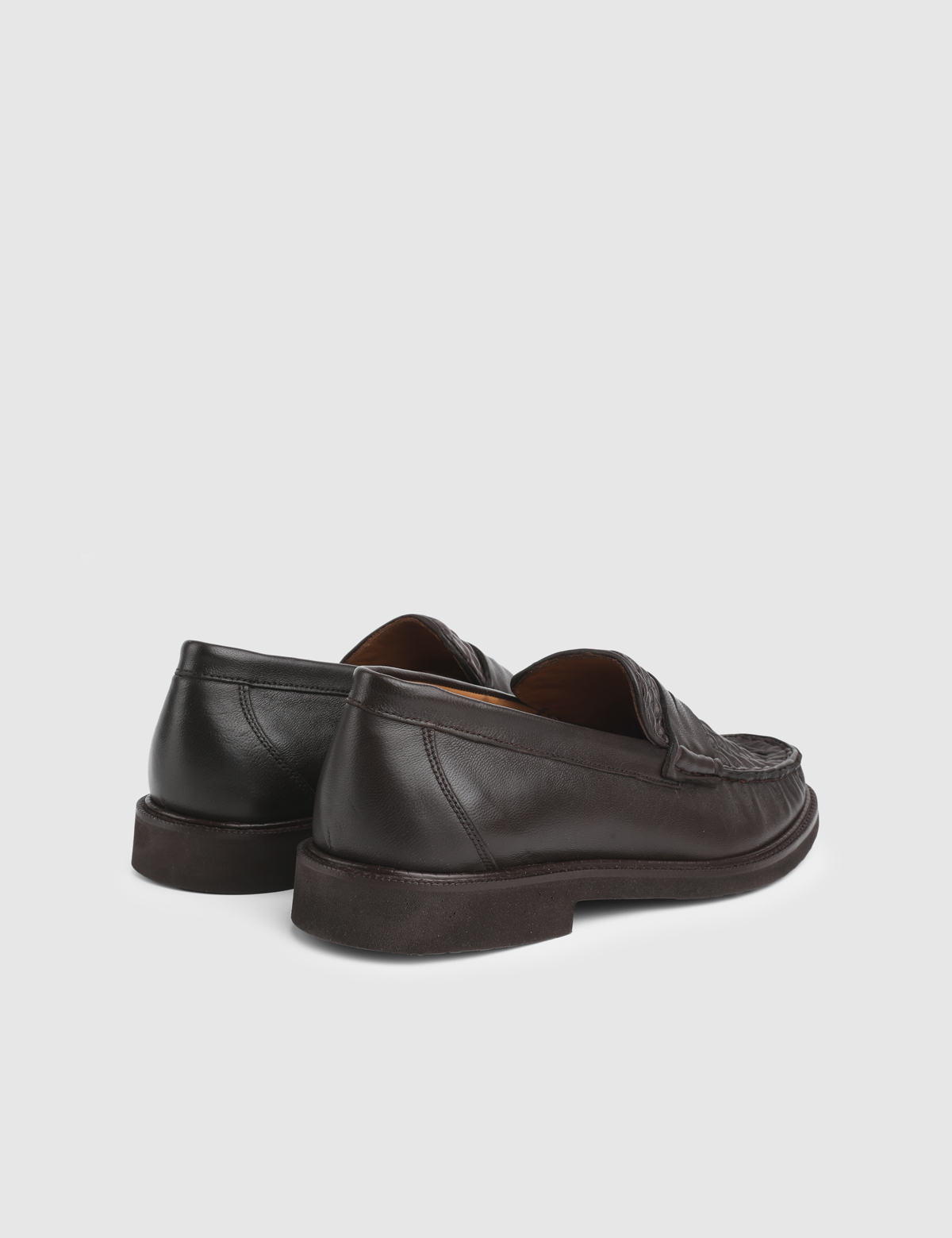 Lark Brown Buffalo Leather Men's Classic Shoe