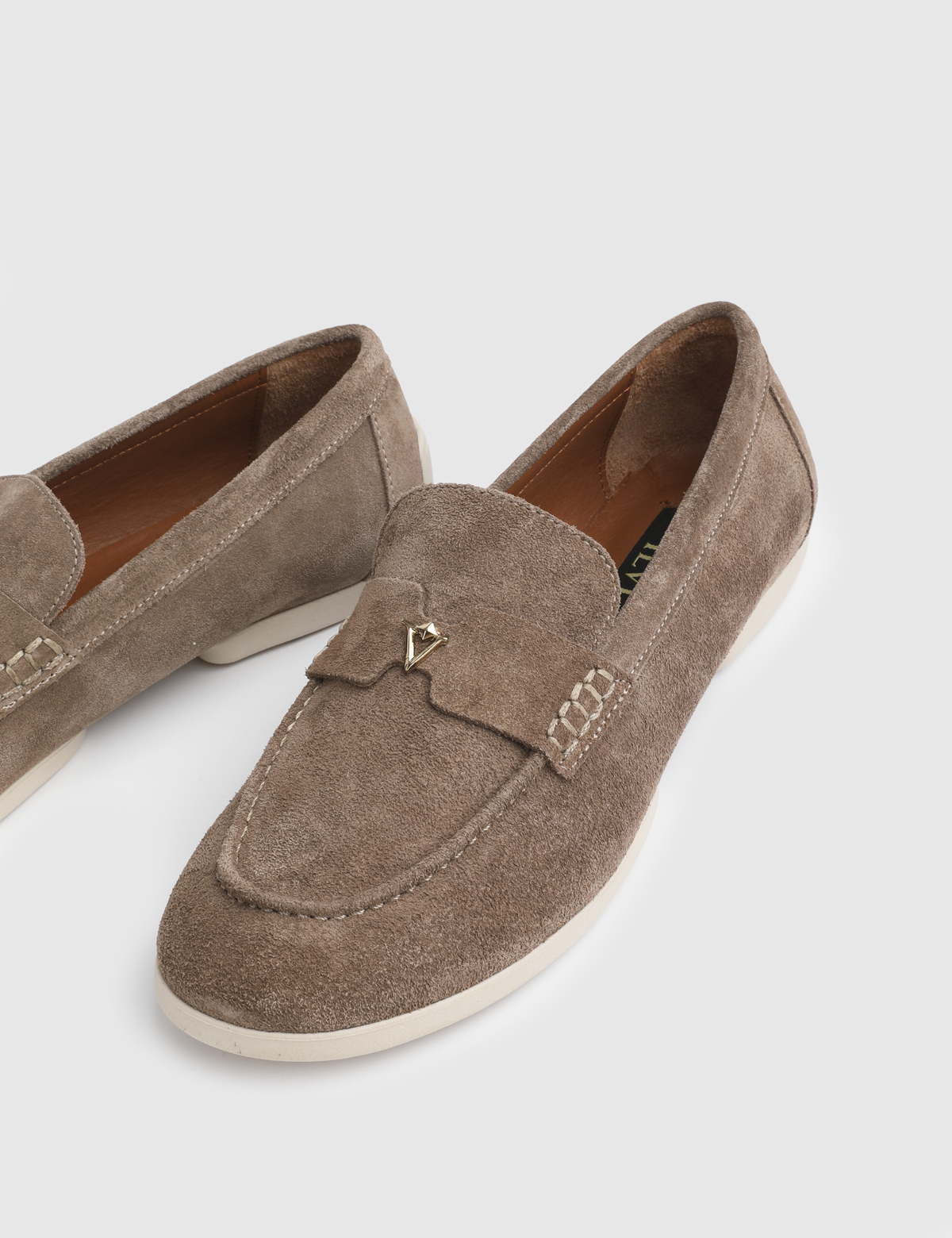 Lelya Mink Suede Leather Women's Loafer