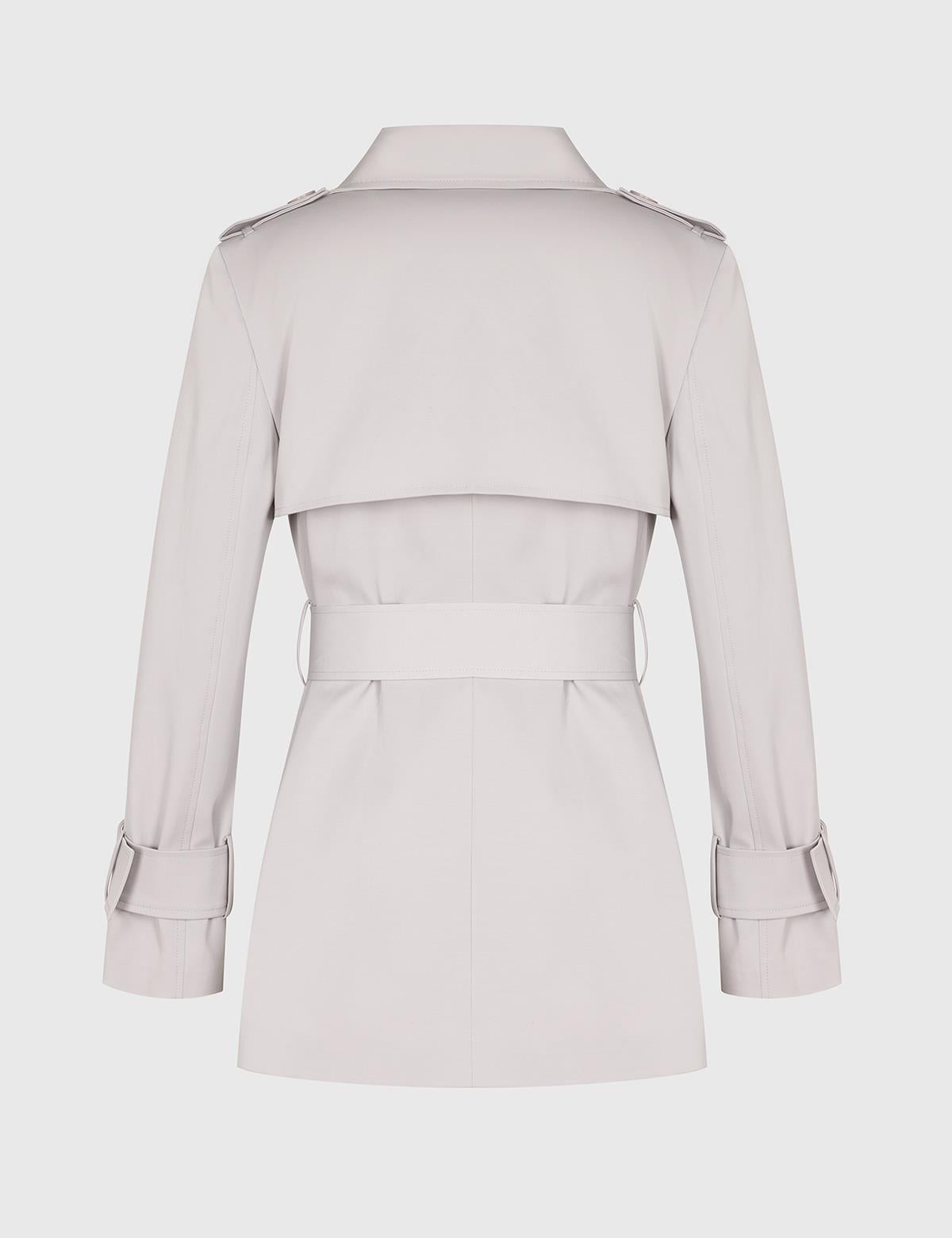 Lensa Grey Women's Cotton Trench Coat