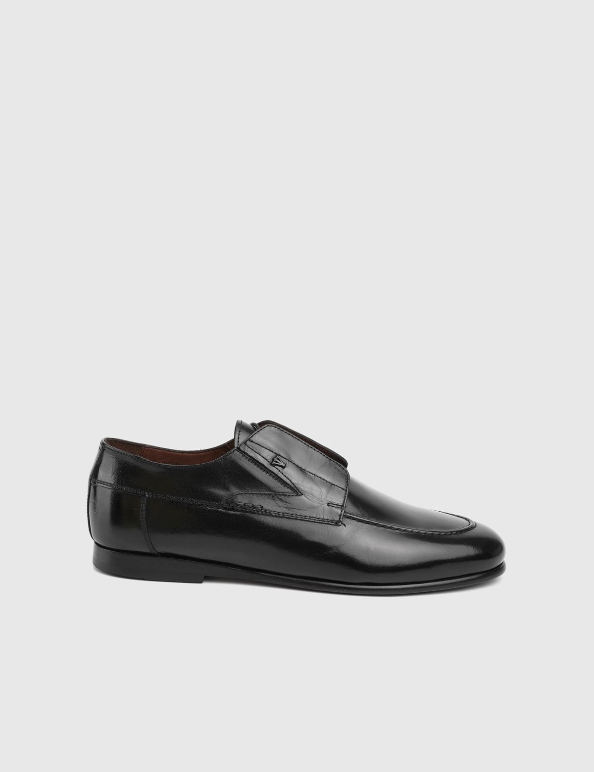 Leone Black Buffalo Leather Men's Oxford