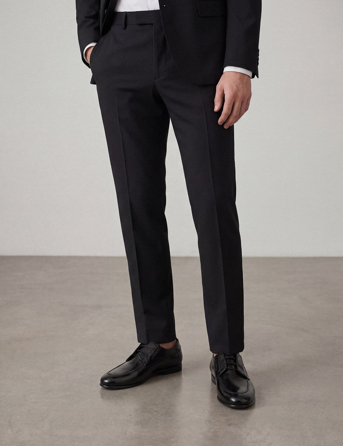 Leone Black Buffalo Leather Men's Oxford