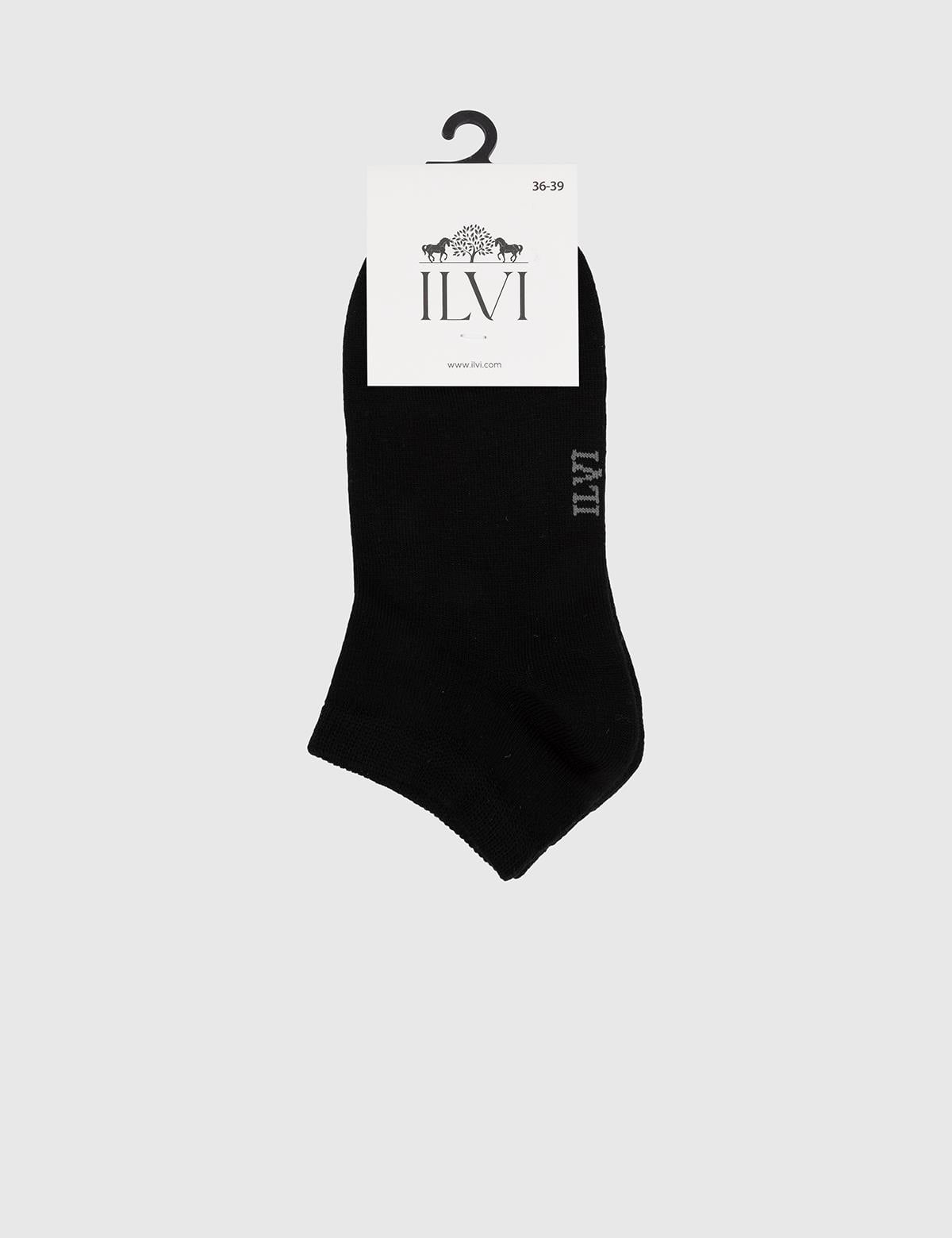 Leuven Black Bamboo Women's Low Cut Socks